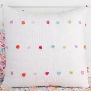 Bright Pom Pom Euro Sham